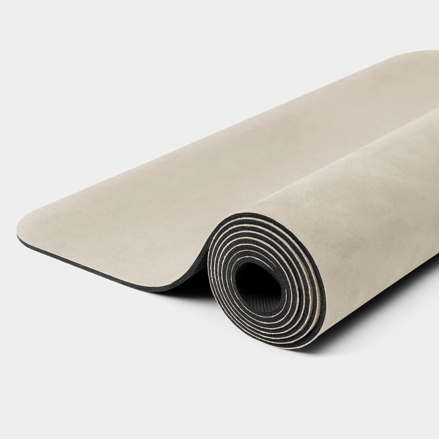 Yoga Mat, 4mm Cushioned Exercise Mat for Yoga, Pilates, Home Workouts - Anti Slip Polyurethane Suede Yoga Mat with Carrying Strap
