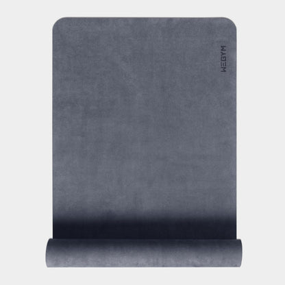 Yoga Mat, 4mm Cushioned Exercise Mat for Yoga, Pilates, Home Workouts - Anti Slip Polyurethane Suede Yoga Mat with Carrying Strap