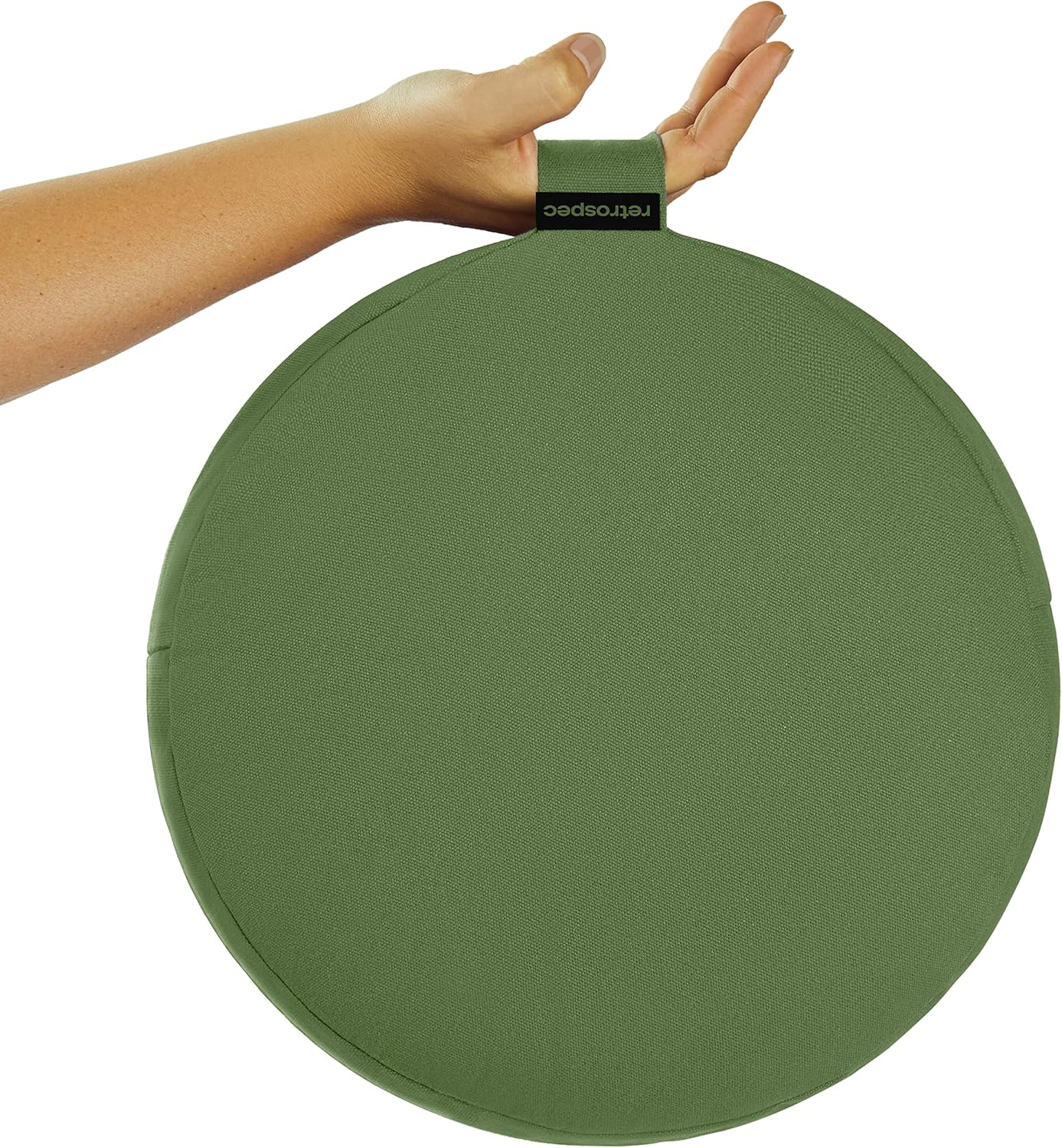 Sedona Zafu Meditation Cushion Filled w/Buckwheat Hulls - Yoga Pillow for Meditation Practices - Machine Washable 100% Cotton Cover & Durable Carry Handle, Round