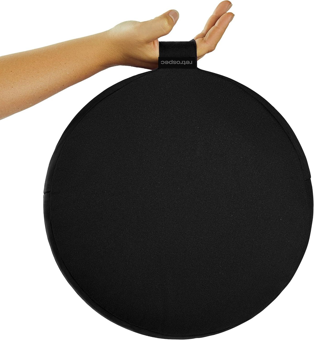 Sedona Zafu Meditation Cushion Filled w/Buckwheat Hulls - Yoga Pillow for Meditation Practices - Machine Washable 100% Cotton Cover & Durable Carry Handle, Round