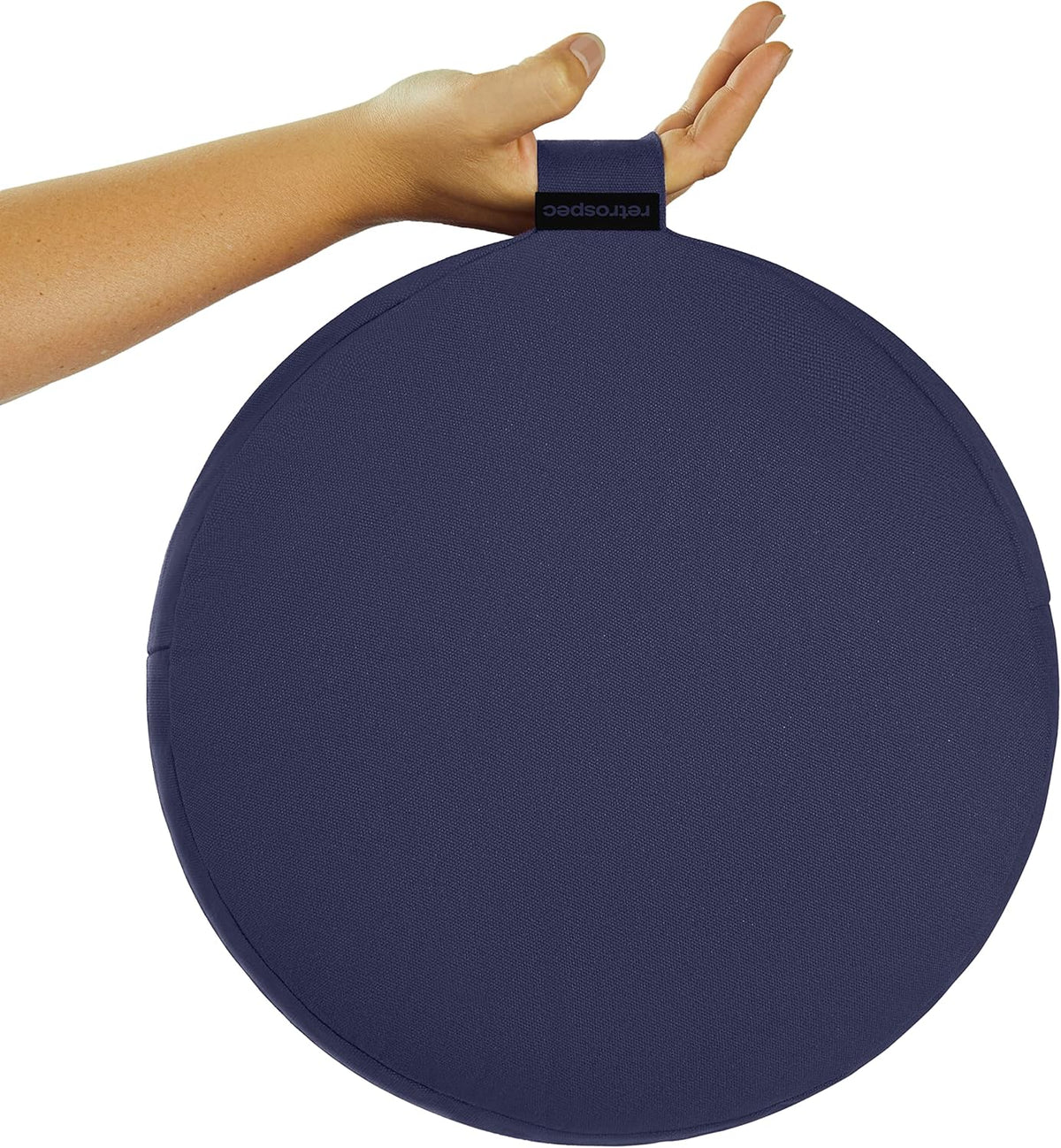 Sedona Zafu Meditation Cushion Filled w/Buckwheat Hulls - Yoga Pillow for Meditation Practices - Machine Washable 100% Cotton Cover & Durable Carry Handle, Round