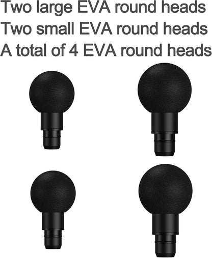 Massage Gun Heads for Hypervolt Go, Replaceable Massager Gun Attachment Different Muscle Massager Heads Deep Tissue Percussion Plug and Play Salon Tools Home Pain Relief New Upgrade Massage Head