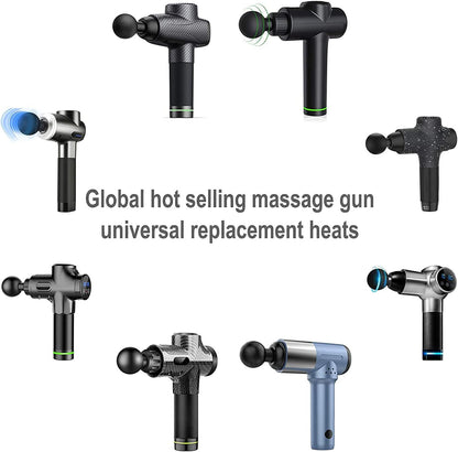 Massage Gun Heads for Hypervolt Go, Replaceable Massager Gun Attachment Different Muscle Massager Heads Deep Tissue Percussion Plug and Play Salon Tools Home Pain Relief New Upgrade Massage Head