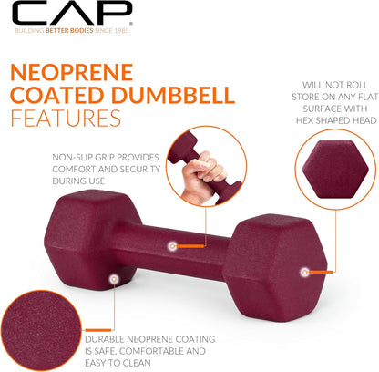 Barbell Neoprene Dumbbell Weights Pairs & Sets | Color Series