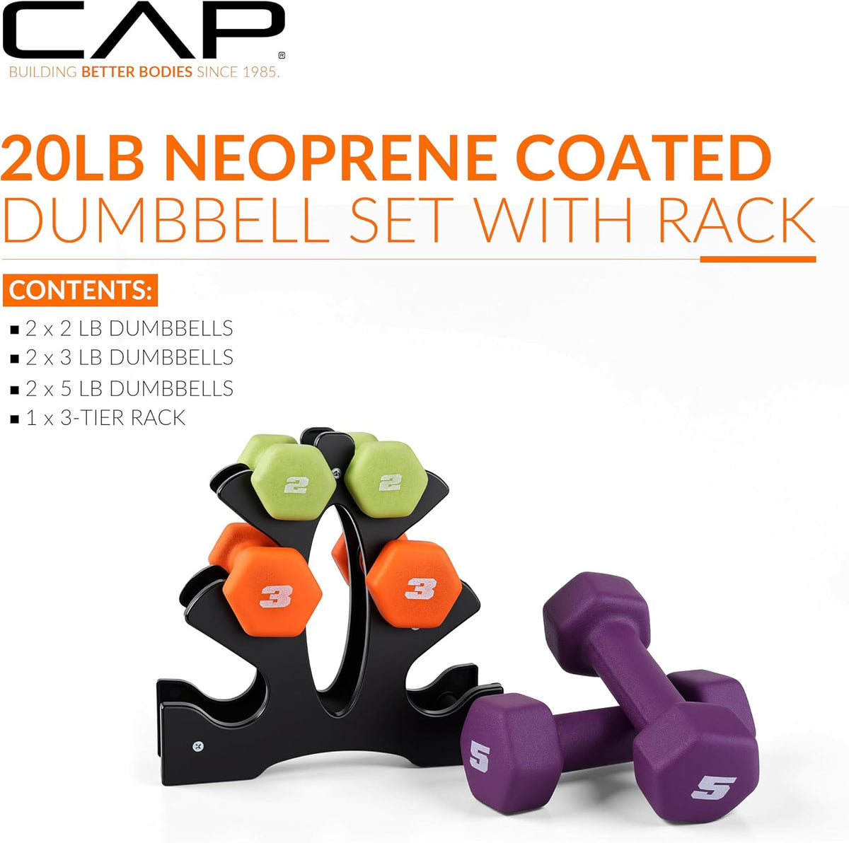 Barbell Neoprene Dumbbell Weights Pairs & Sets | Color Series