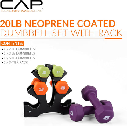 Barbell Neoprene Dumbbell Weights Pairs & Sets | Color Series