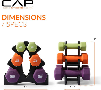 Barbell Neoprene Dumbbell Weights Pairs & Sets | Color Series