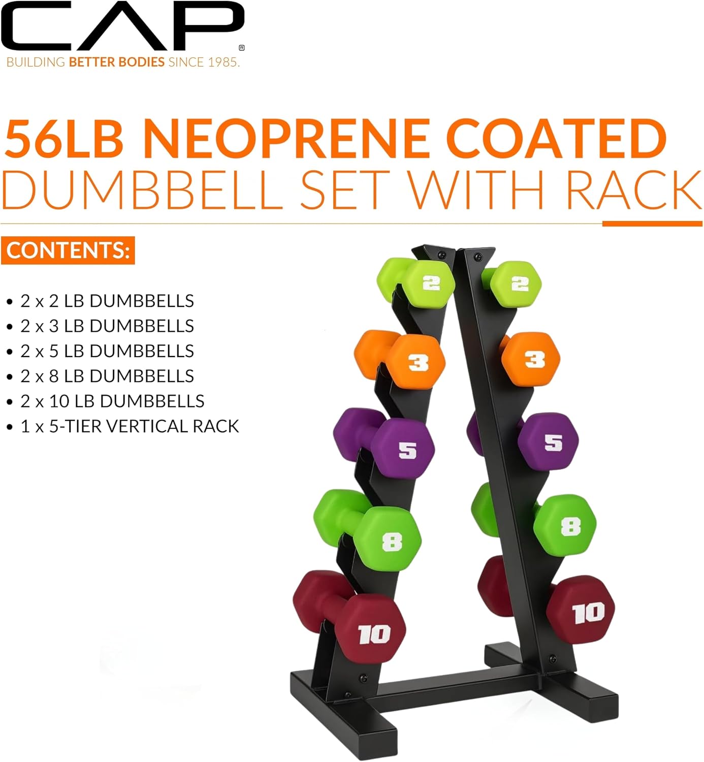 Barbell Neoprene Dumbbell Weights Pairs & Sets | Color Series