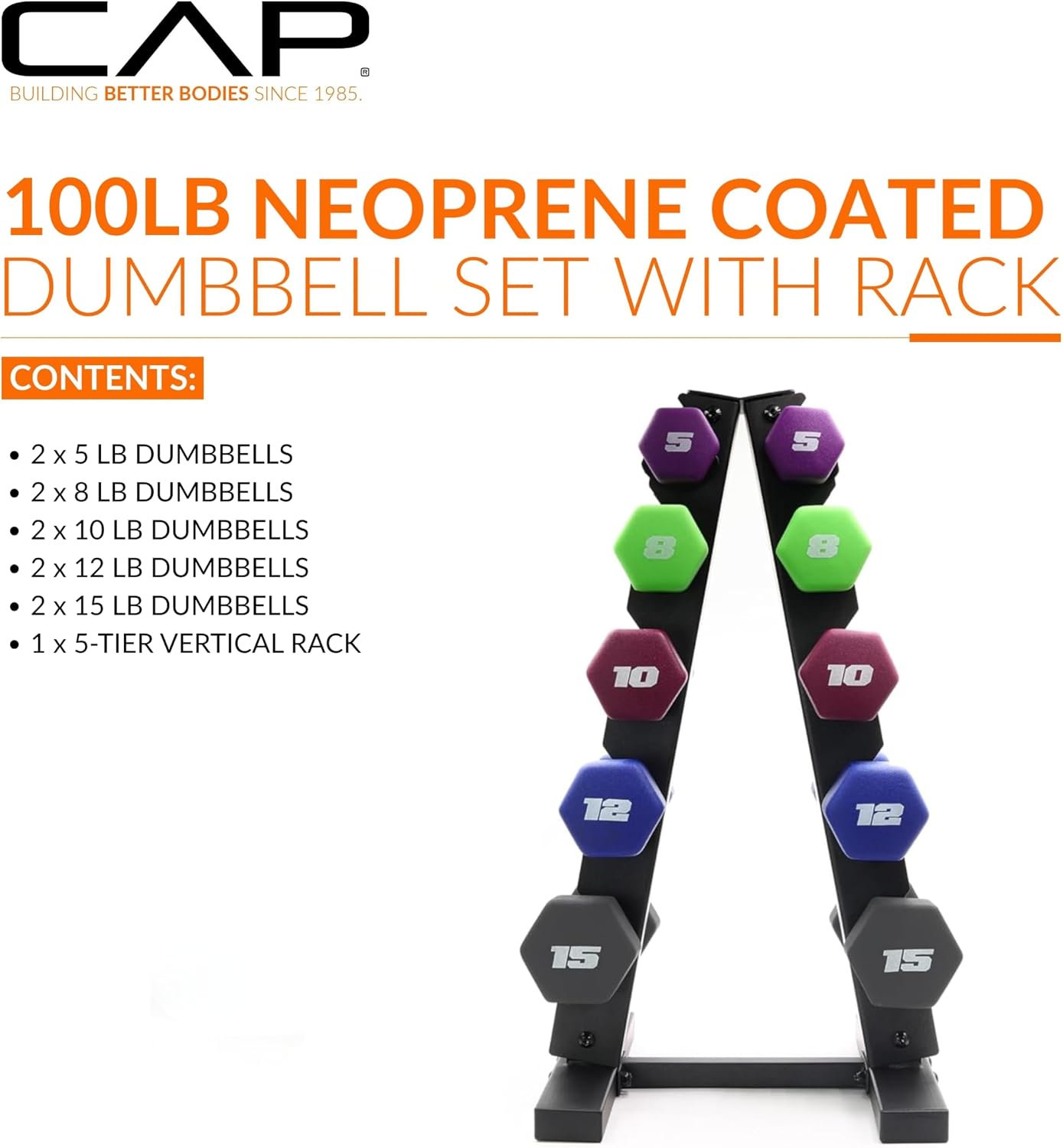 Barbell Neoprene Dumbbell Weights Pairs & Sets | Color Series
