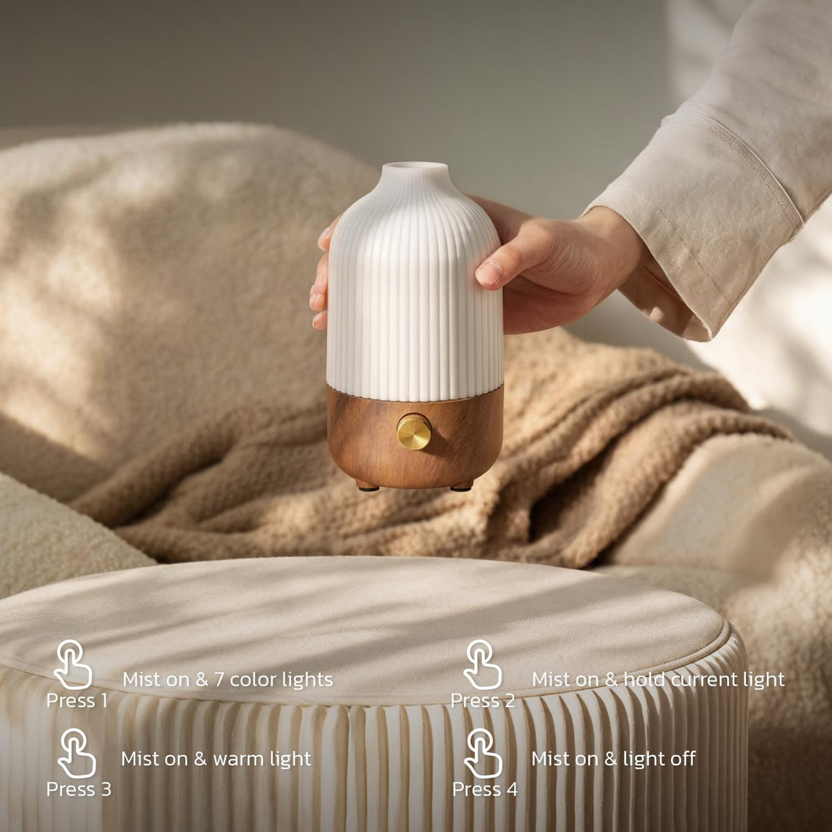 Essential Oil Diffuser for Home, 100ml Aromatherapy Diffuser
