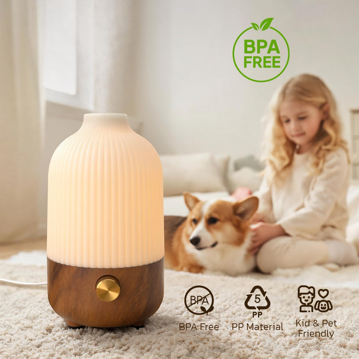 Essential Oil Diffuser for Home, 100ml Aromatherapy Diffuser