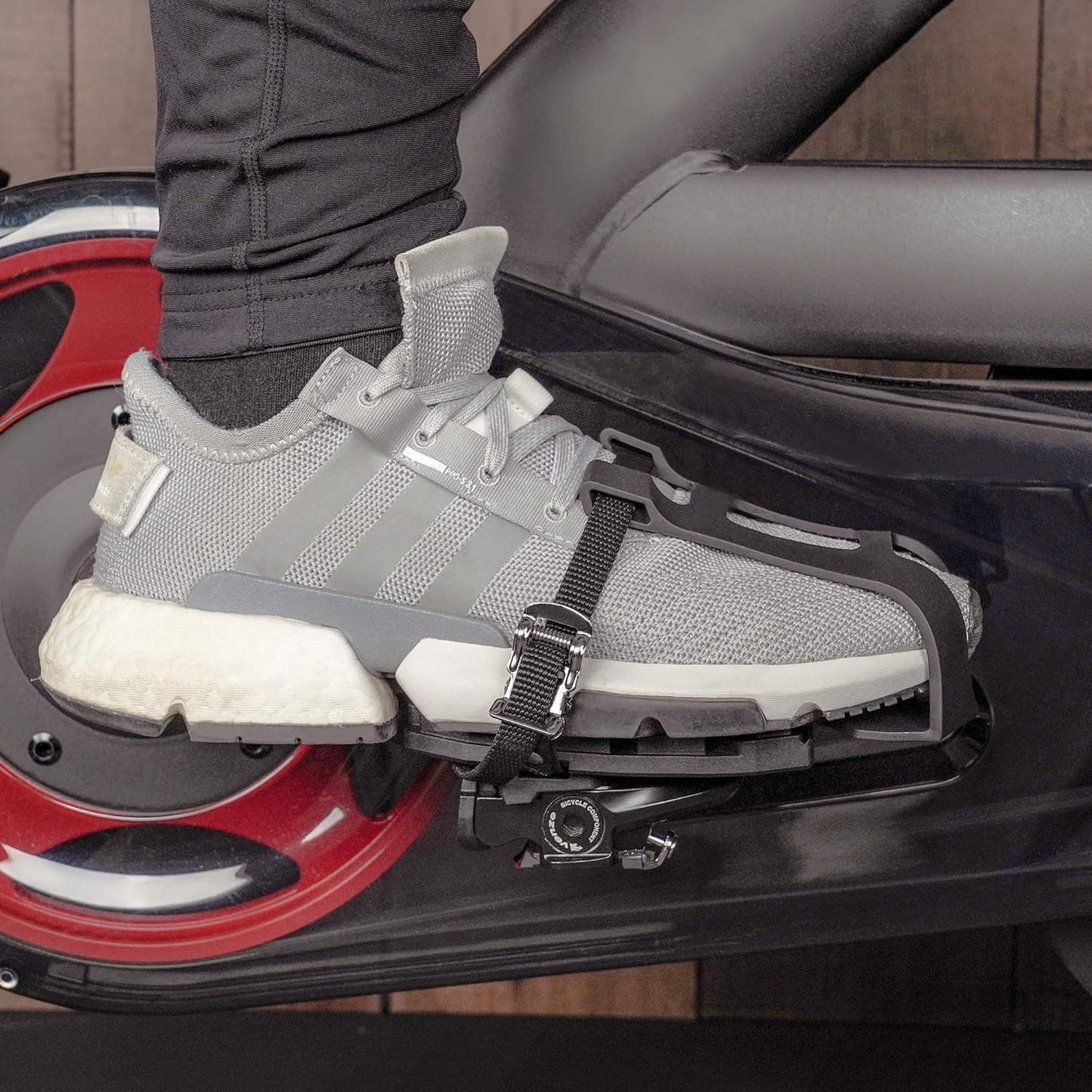 Sealed Fitness Exercise Indoor Bike Bicycle Pedals & Cleats - Compatible with Peloton, Look Delta & Shimano SPD - with Toe Cages Pedals Set or Cage Removal Tool for Indoor Fitness Exercise