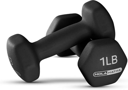 1, 2 and 3 lb Neoprene Dumbbell Strength Training Weight Set with Rack