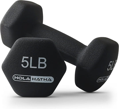 1, 2 and 3 lb Neoprene Dumbbell Strength Training Weight Set with Rack