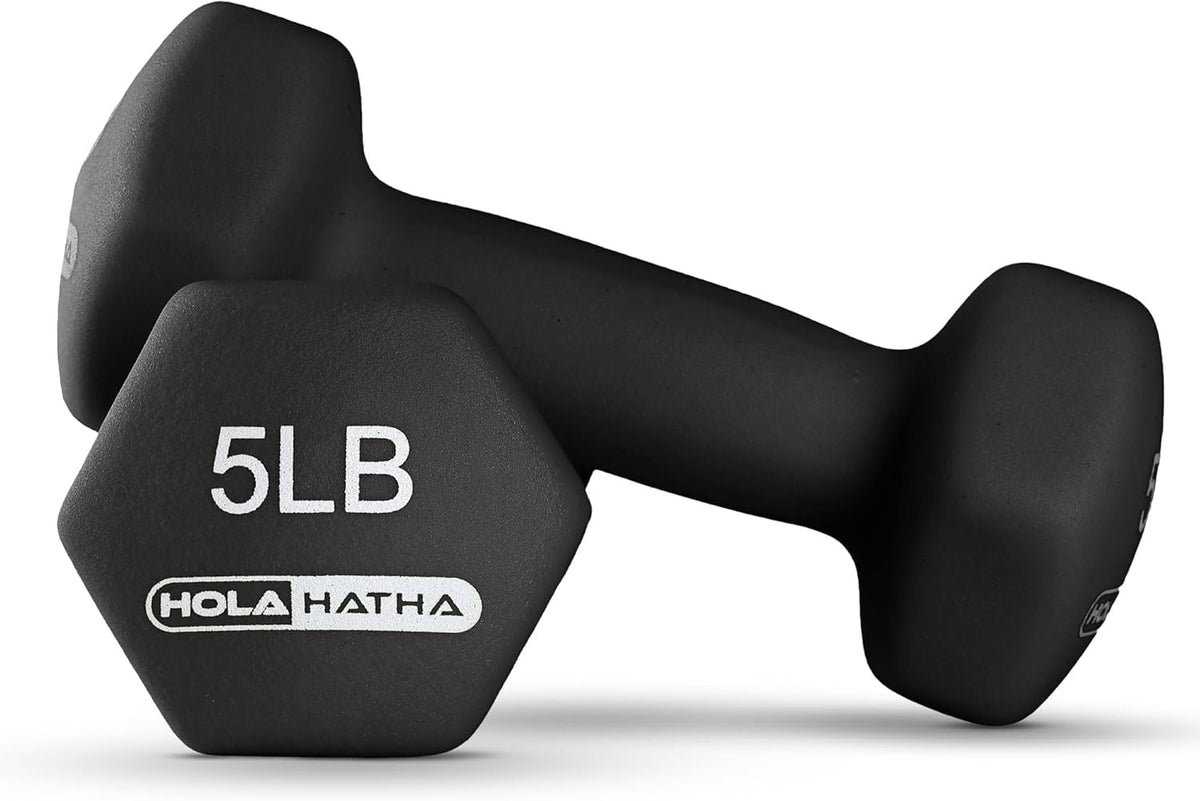 1, 2 and 3 lb Neoprene Dumbbell Strength Training Weight Set with Rack