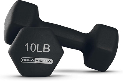 1, 2 and 3 lb Neoprene Dumbbell Strength Training Weight Set with Rack