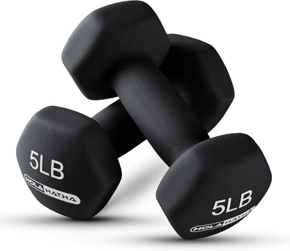 1, 2 and 3 lb Neoprene Dumbbell Strength Training Weight Set with Rack