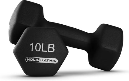 1, 2 and 3 lb Neoprene Dumbbell Strength Training Weight Set with Rack