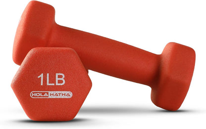 1, 2 and 3 lb Neoprene Dumbbell Strength Training Weight Set with Rack
