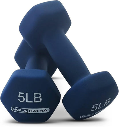 1, 2 and 3 lb Neoprene Dumbbell Strength Training Weight Set with Rack