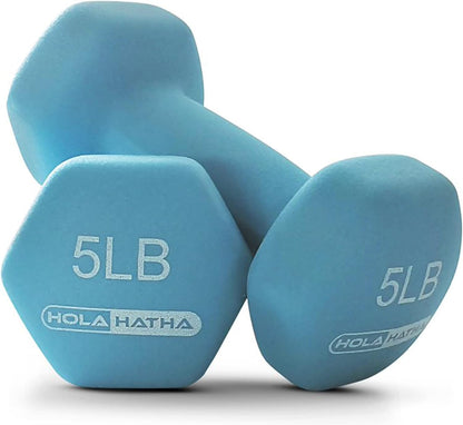 1, 2 and 3 lb Neoprene Dumbbell Strength Training Weight Set with Rack