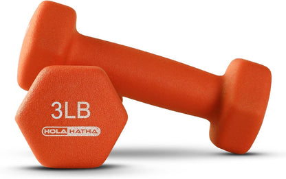1, 2 and 3 lb Neoprene Dumbbell Strength Training Weight Set with Rack