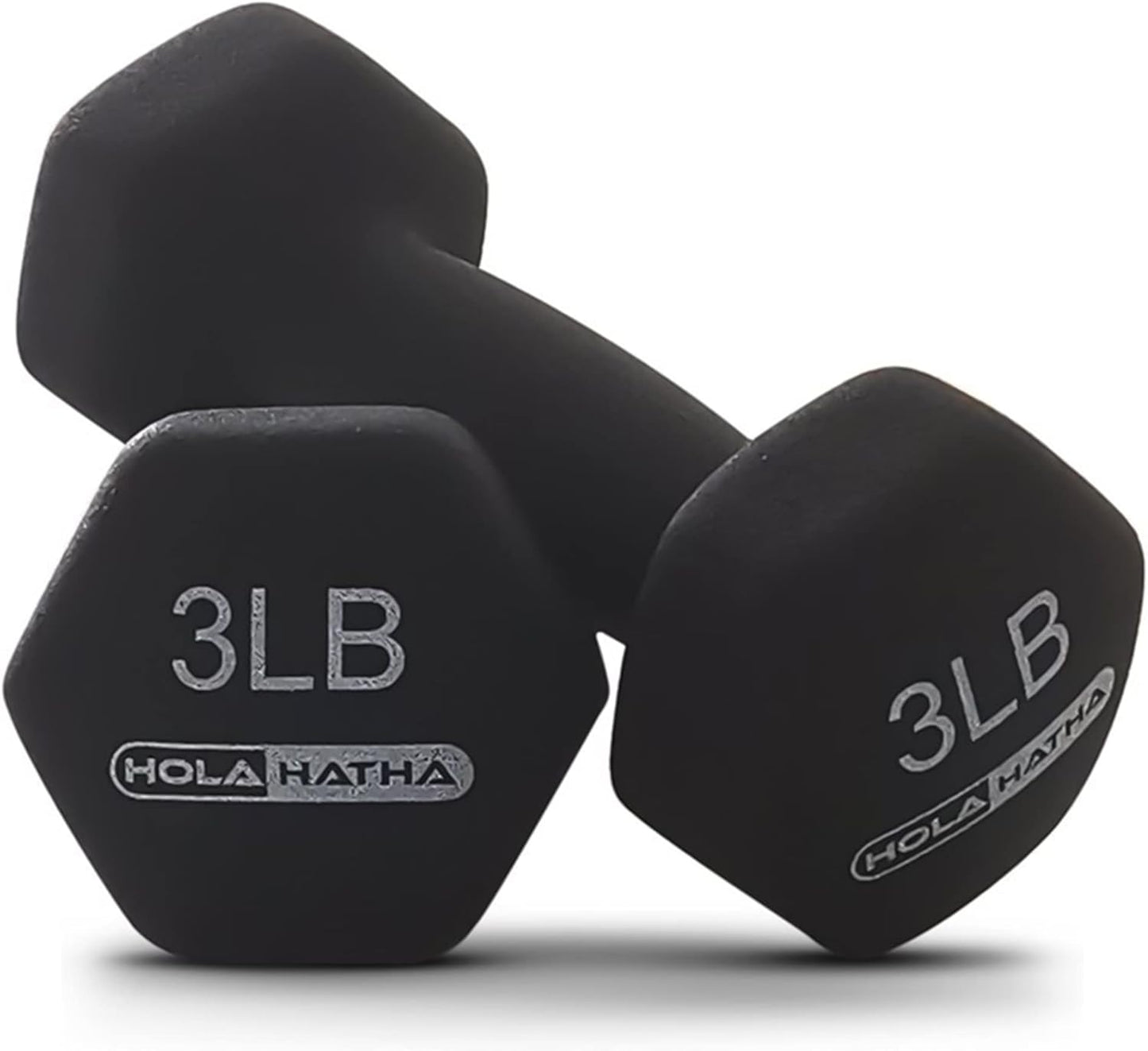 1, 2 and 3 lb Neoprene Dumbbell Strength Training Weight Set with Rack