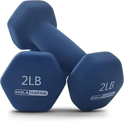 1, 2 and 3 lb Neoprene Dumbbell Strength Training Weight Set with Rack