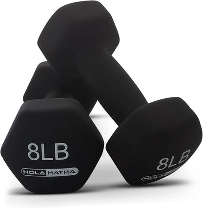 1, 2 and 3 lb Neoprene Dumbbell Strength Training Weight Set with Rack