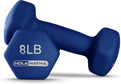 1, 2 and 3 lb Neoprene Dumbbell Strength Training Weight Set with Rack