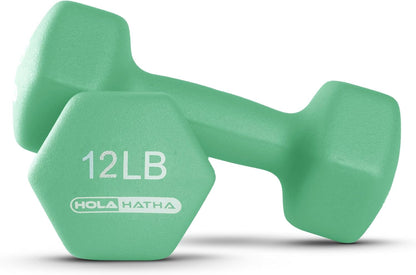 1, 2 and 3 lb Neoprene Dumbbell Strength Training Weight Set with Rack