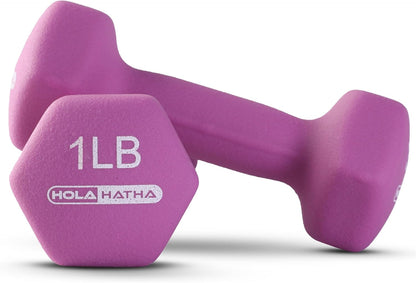 1, 2 and 3 lb Neoprene Dumbbell Strength Training Weight Set with Rack