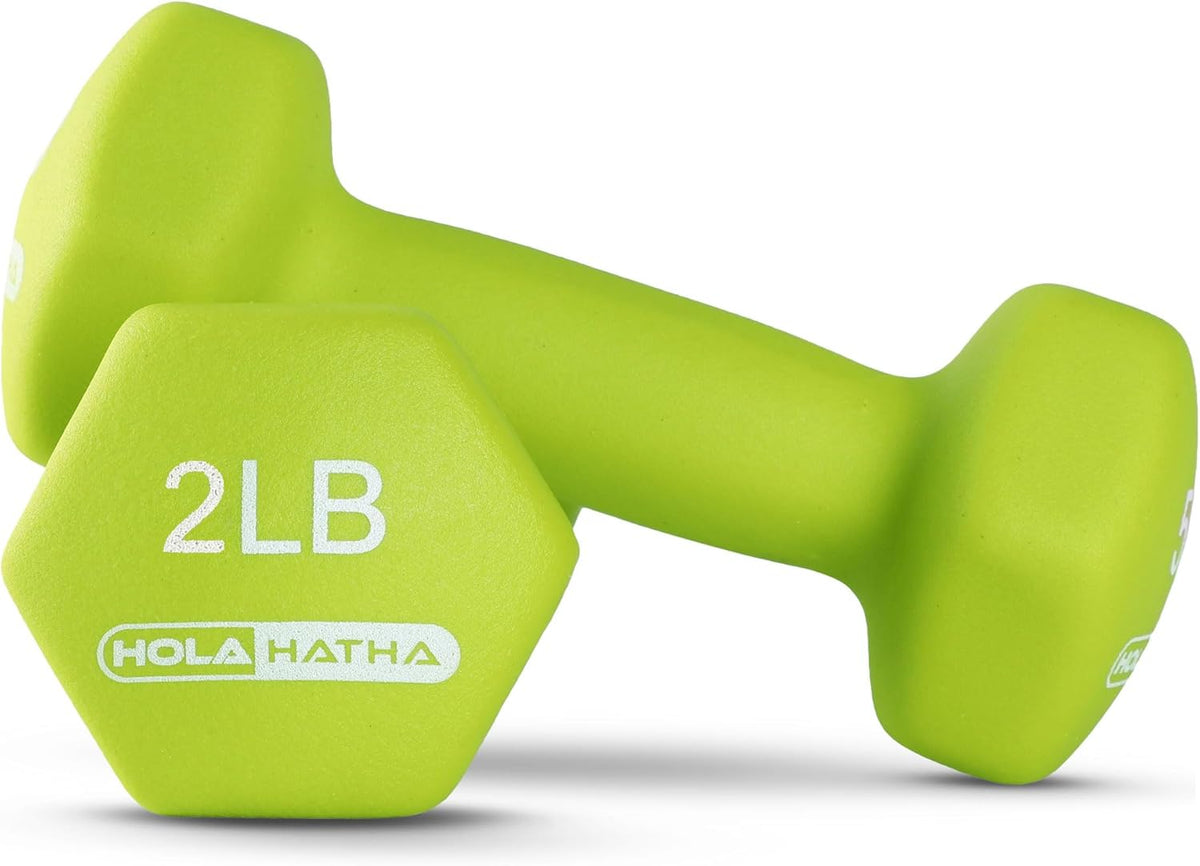 1, 2 and 3 lb Neoprene Dumbbell Strength Training Weight Set with Rack