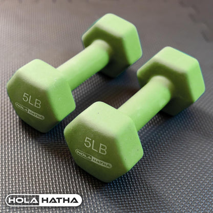 1, 2 and 3 lb Neoprene Dumbbell Strength Training Weight Set with Rack