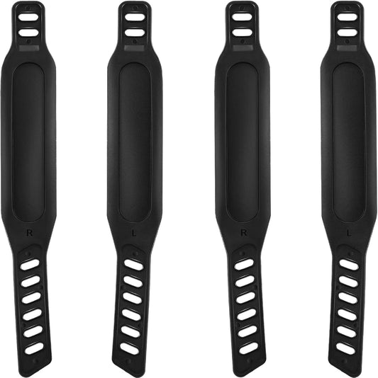 2 Pairs Stationary Bike Pedal Straps, Universal Fit, 1.7 x 12 in | Adjustable Buckle, Non Slip Grip for Exercise Cycle Home or Gym, Secure Foot Hold
