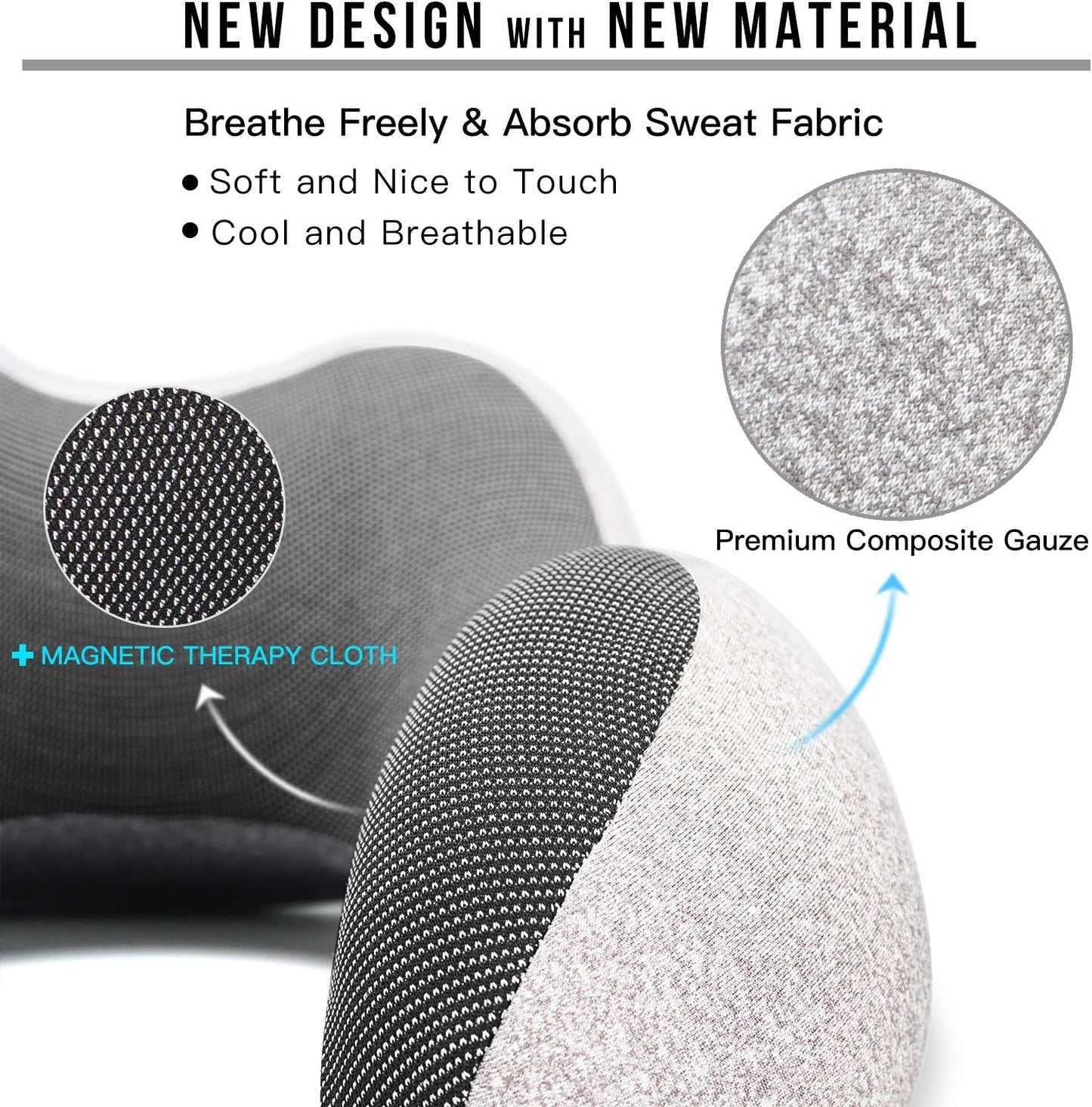 MLVOC Airplane Travel Neck Pillow for Sleeping, 3D-Eye Mask & Earplugs Kit