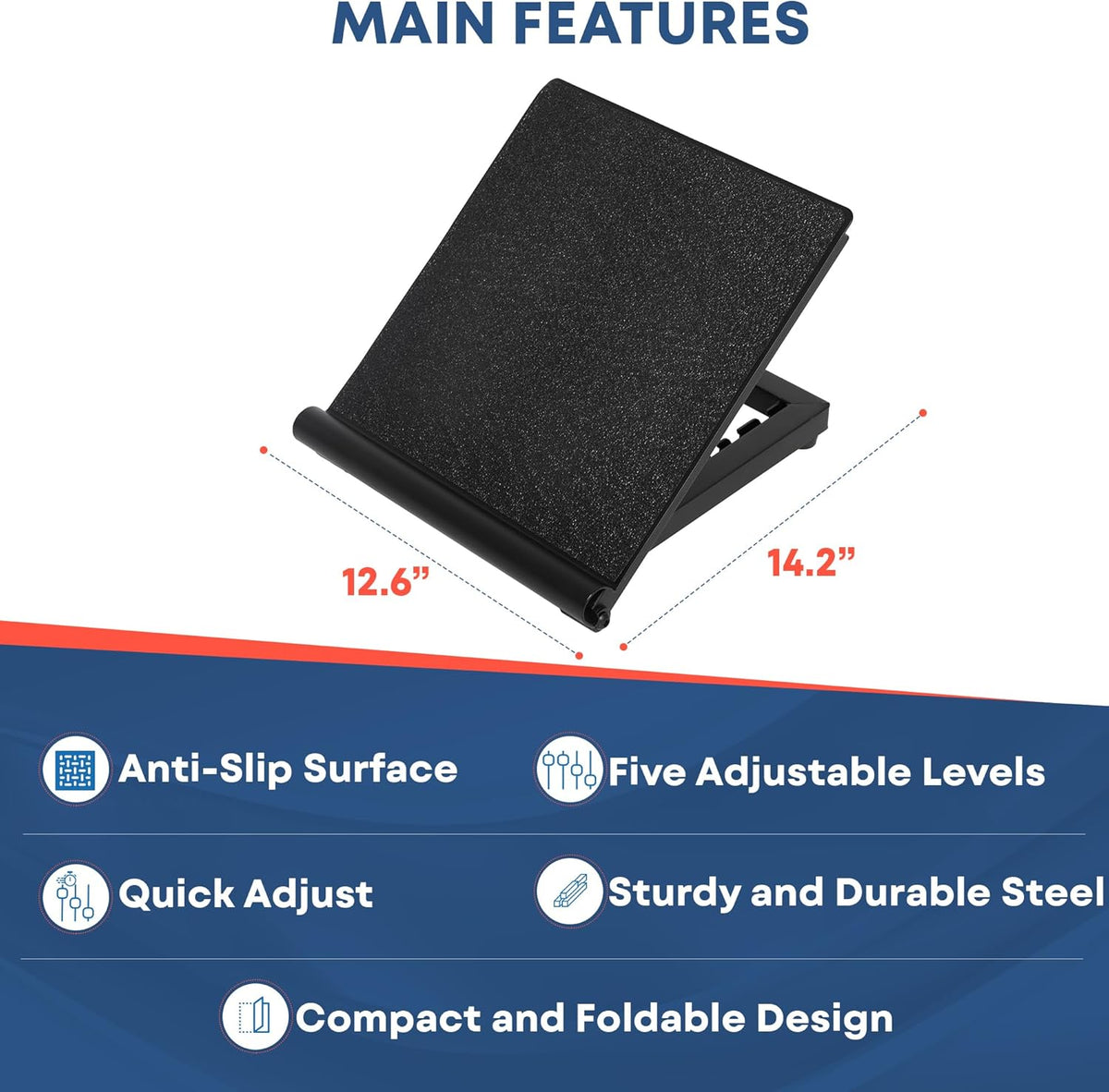 Stretching Strap with Loops - Non Elastic Stretch Band for Physical Therapy, Yoga Strap for Stretching Equipment, Stretch Bands for Exercise and Flexibility - Fascia, Hamstring & Leg Stretcher Belt