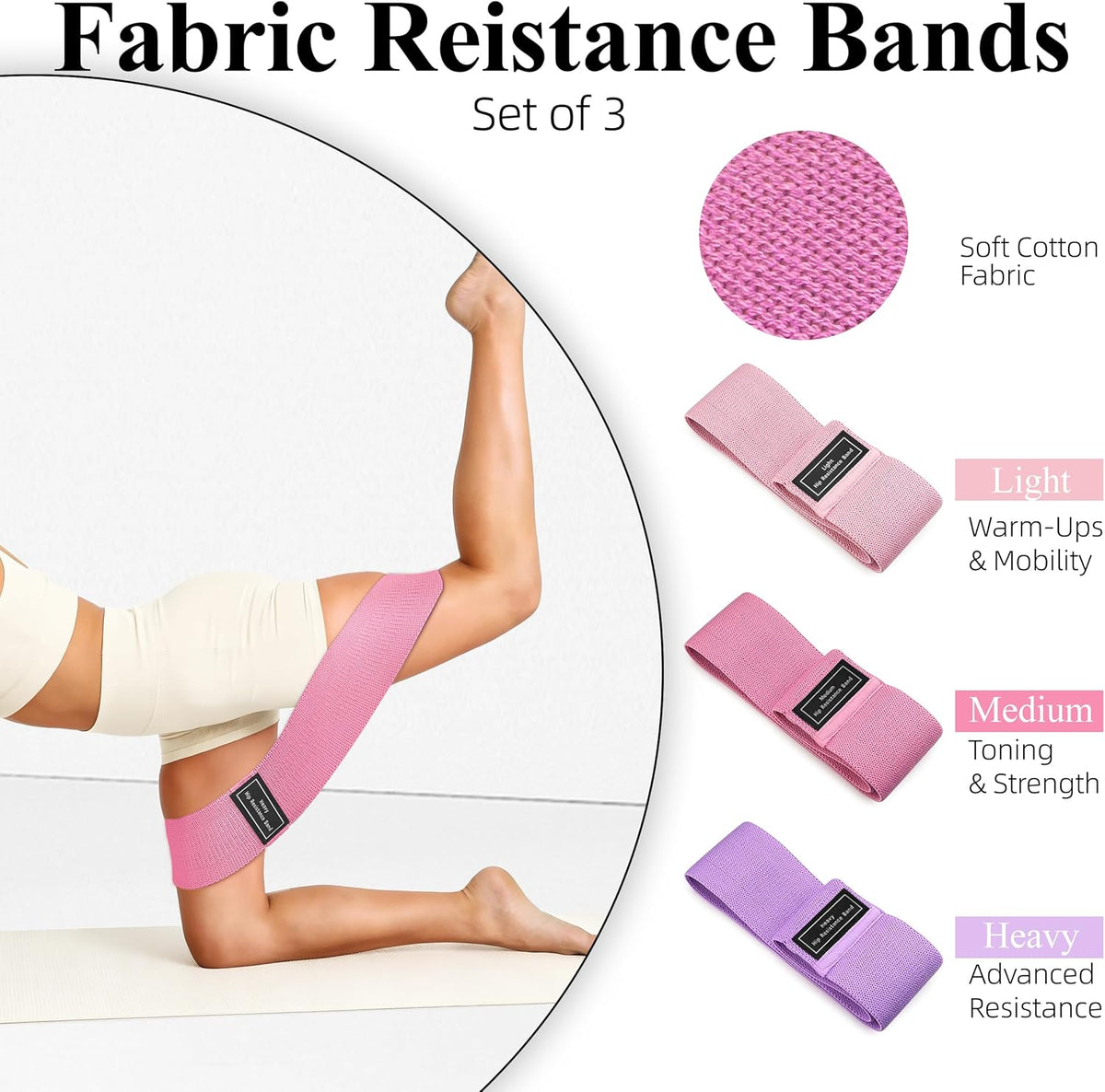 Pilates Kit for Home Workouts, Pilates Equipment, Pilates Ring and Ball, Ankle Resistance Bands with Cuffs, Exercise Bands and Socks, Home Pilates Essential Kit for Women & Beginners