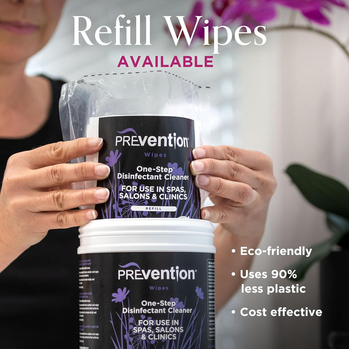 All Purpose Disinfectant Wipes – Canister of Cleaning Wipes for Salons, Spas, Wellness Centers and Yoga Studios – Hospital Grade Surface Sanitizing – 160 Count