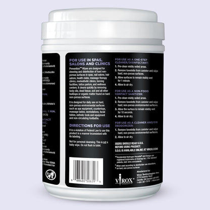 All Purpose Disinfectant Wipes – Canister of Cleaning Wipes for Salons, Spas, Wellness Centers and Yoga Studios – Hospital Grade Surface Sanitizing – 160 Count