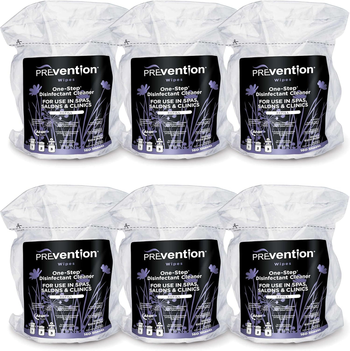 All Purpose Disinfectant Wipes – Canister of Cleaning Wipes for Salons, Spas, Wellness Centers and Yoga Studios – Hospital Grade Surface Sanitizing – 160 Count