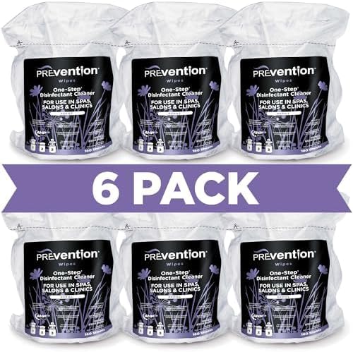 All Purpose Disinfectant Wipes – Canister of Cleaning Wipes for Salons, Spas, Wellness Centers and Yoga Studios – Hospital Grade Surface Sanitizing – 160 Count