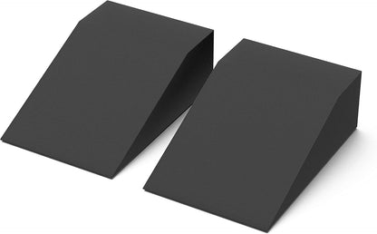 Yoga Foam Wedge Blocks (Pair) Soft Wrist Wedge, Supportive Foot Exercise Accessories, For Balance, Strength, Stretch, Pilates, Fitness, Squat, Pushup, Plank, EVA Riser Block