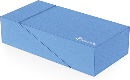 Yoga Foam Wedge Blocks (Pair) Soft Wrist Wedge, Supportive Foot Exercise Accessories, For Balance, Strength, Stretch, Pilates, Fitness, Squat, Pushup, Plank, EVA Riser Block