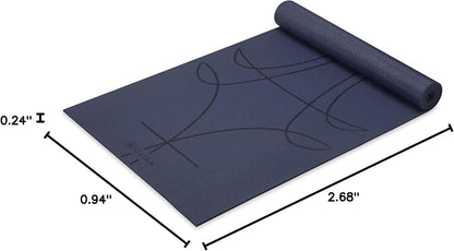 Premium Yoga Mat, 6mm Thick Print Mat | Premium 6mm thick cushioning for joint support. Non-slip print design for yoga, Pilates & floor workouts.