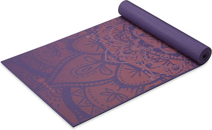 Premium Yoga Mat, 6mm Thick Print Mat | Premium 6mm thick cushioning for joint support. Non-slip print design for yoga, Pilates & floor workouts.