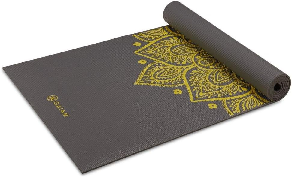 Premium Yoga Mat, 6mm Thick Print Mat | Premium 6mm thick cushioning for joint support. Non-slip print design for yoga, Pilates & floor workouts.