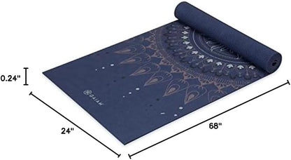 Premium Yoga Mat, 6mm Thick Print Mat | Premium 6mm thick cushioning for joint support. Non-slip print design for yoga, Pilates & floor workouts.