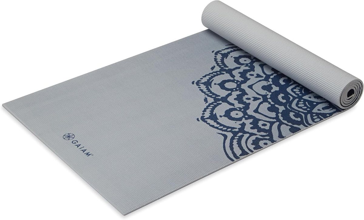 Premium Yoga Mat, 6mm Thick Print Mat | Premium 6mm thick cushioning for joint support. Non-slip print design for yoga, Pilates & floor workouts.