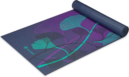 Premium Yoga Mat, 6mm Thick Print Mat | Premium 6mm thick cushioning for joint support. Non-slip print design for yoga, Pilates & floor workouts.